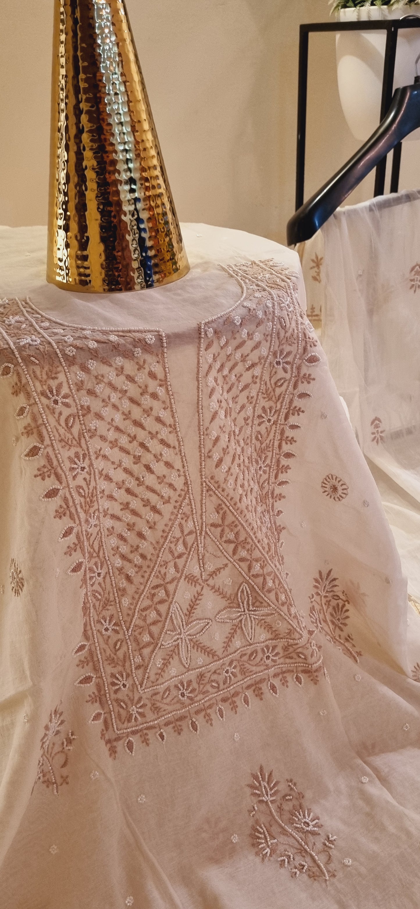 Mul chanderi formal suit