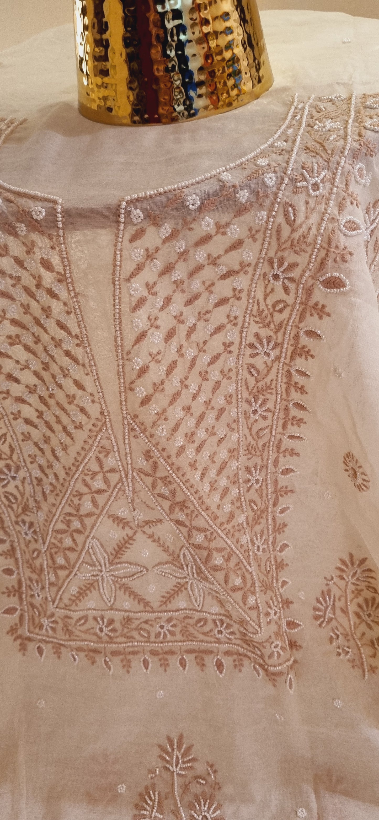 Mul chanderi formal suit