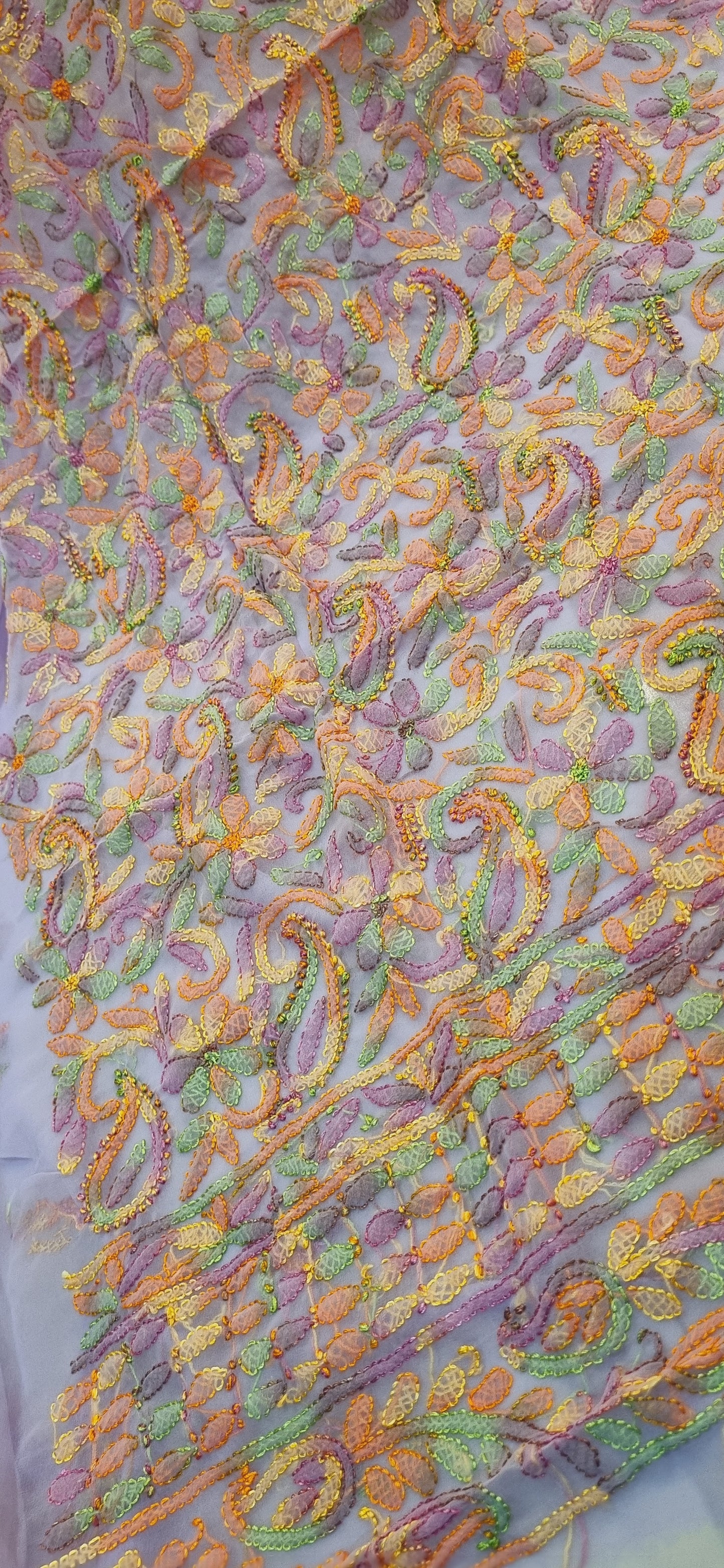 Chikankari georgete shirt piece