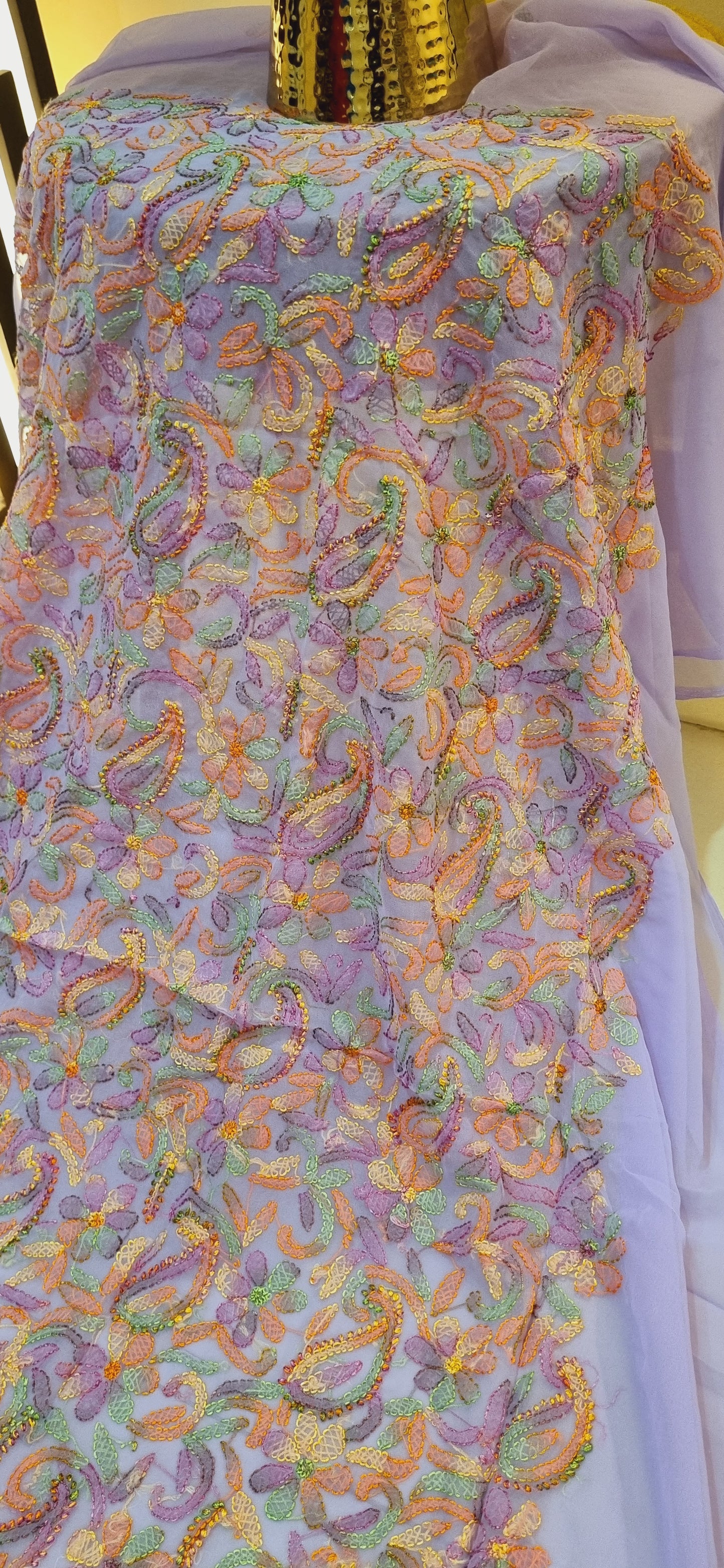 Chikankari georgete shirt piece