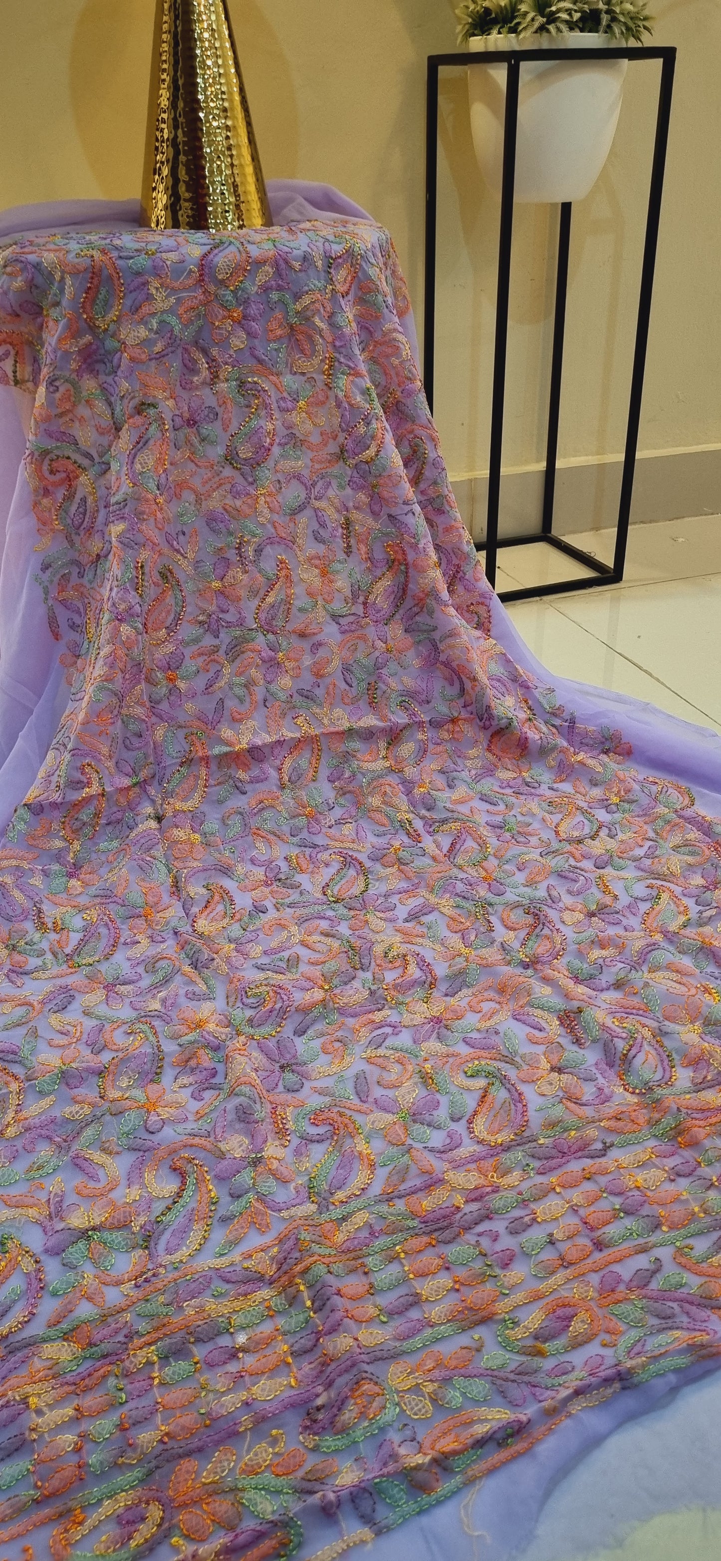 Chikankari georgete shirt piece