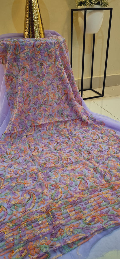 Chikankari georgete shirt piece