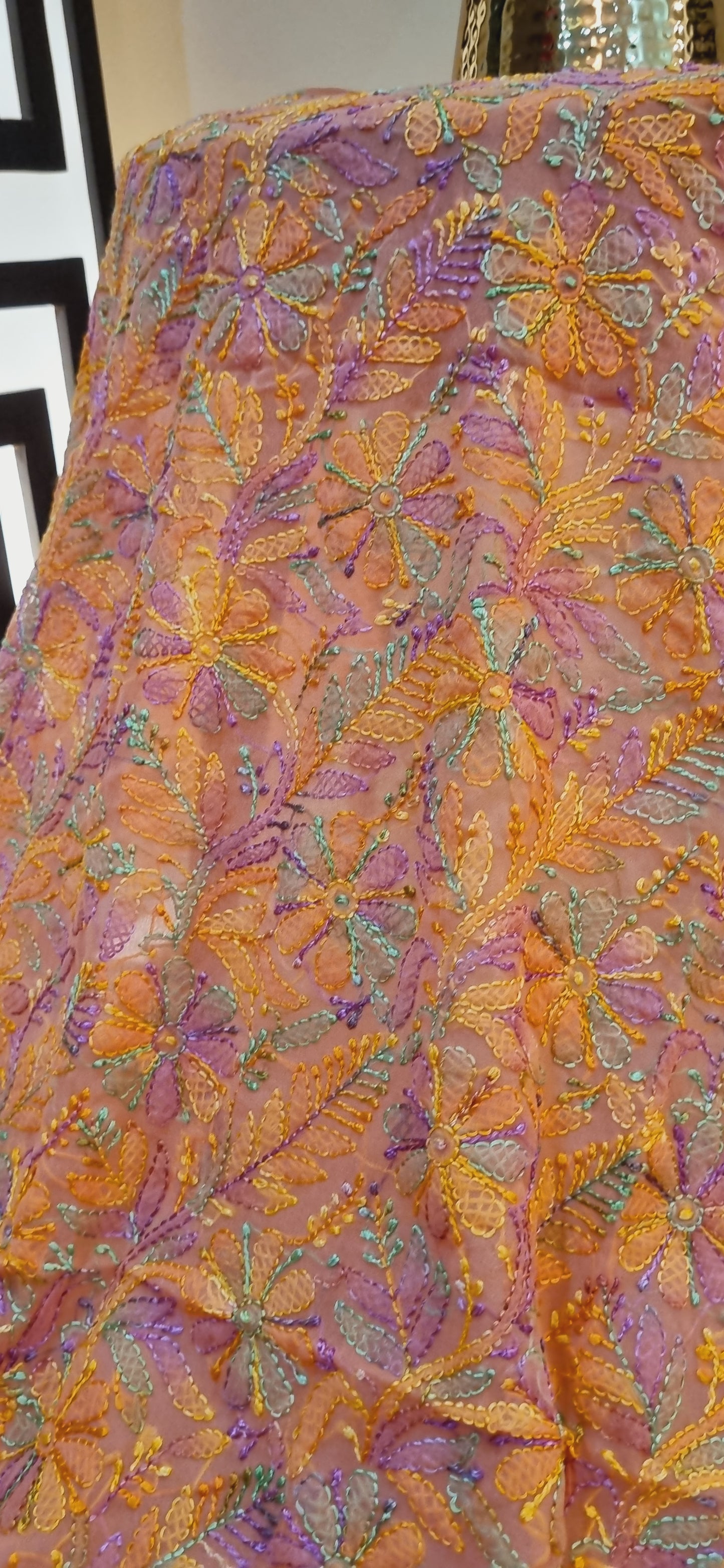 Chikankari georgete shirt piece