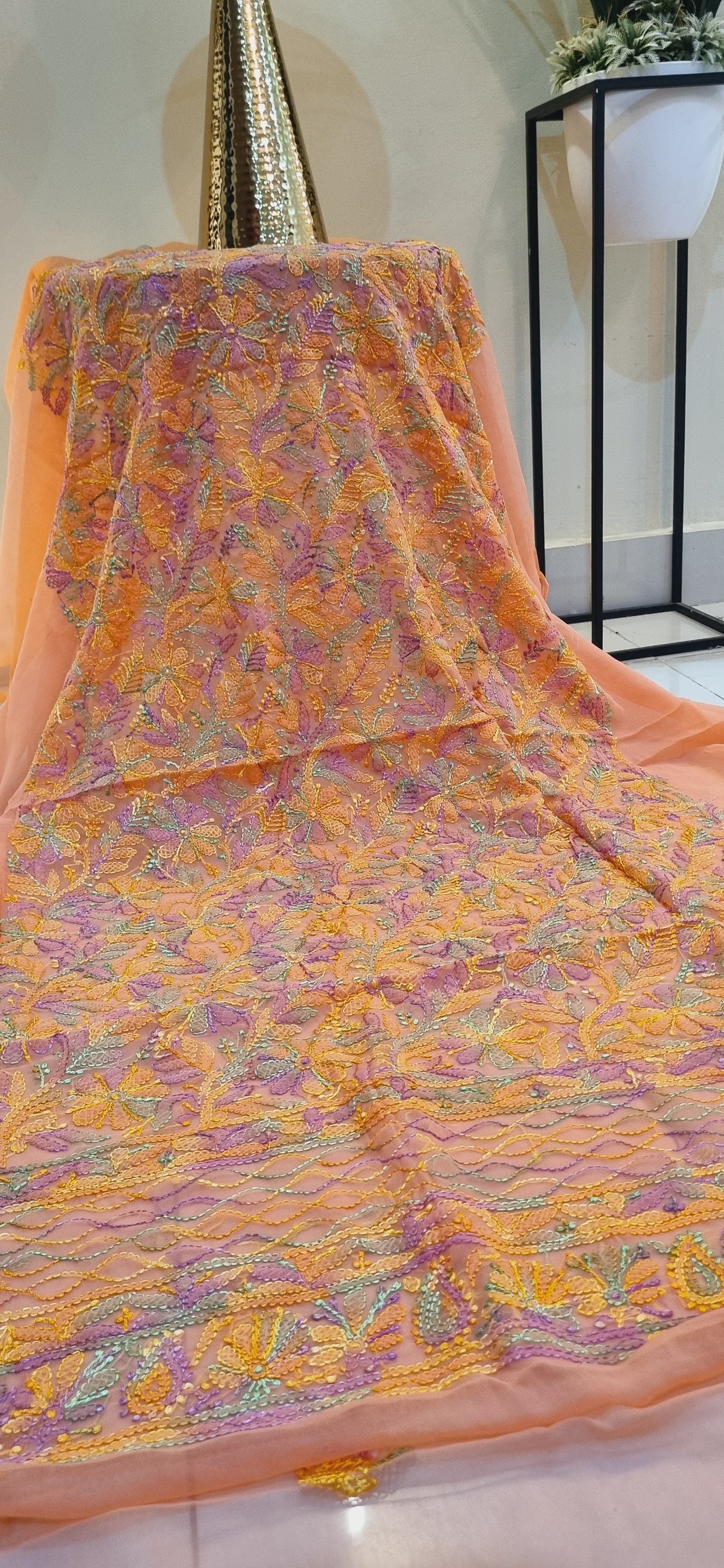 Chikankari georgete shirt piece