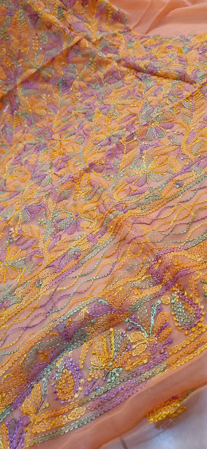 Chikankari georgete shirt piece