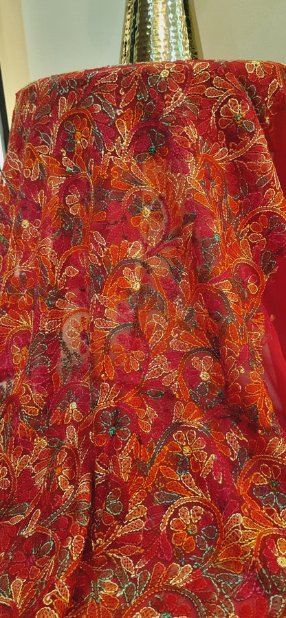 Chikankari georgete shirt piece