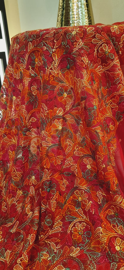 Chikankari georgete shirt piece