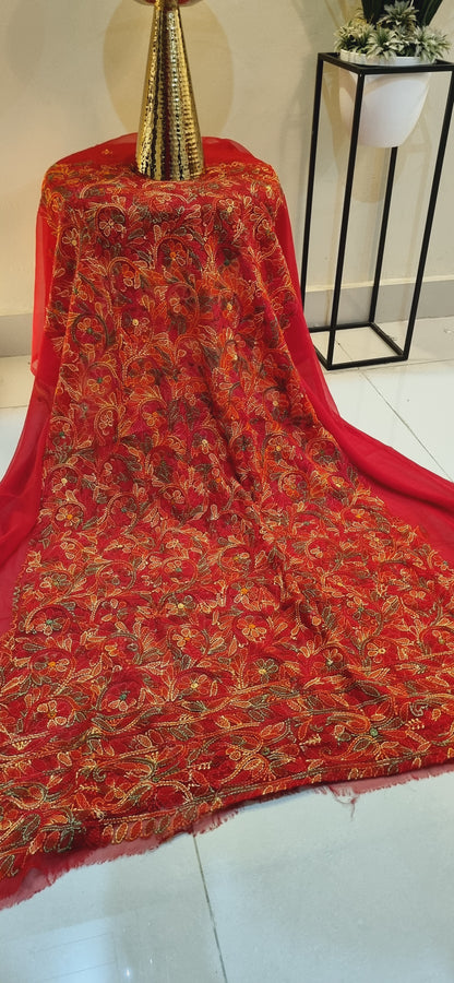 Chikankari georgete shirt piece