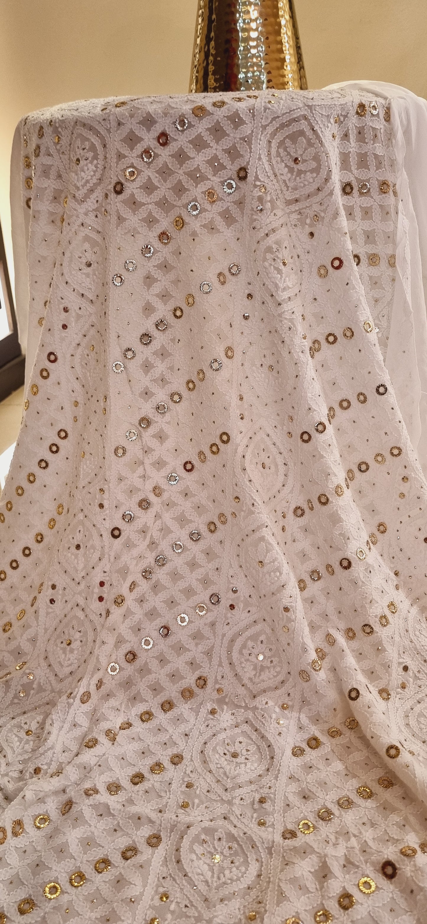 Kamdani chikankari formal suit