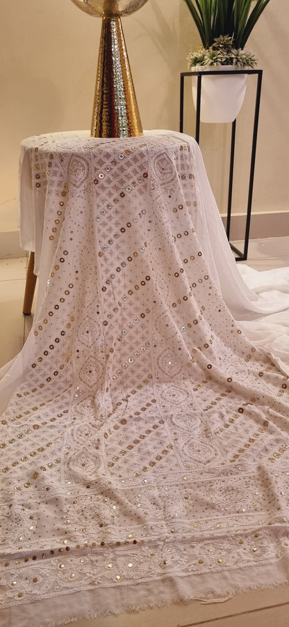 Kamdani chikankari formal suit