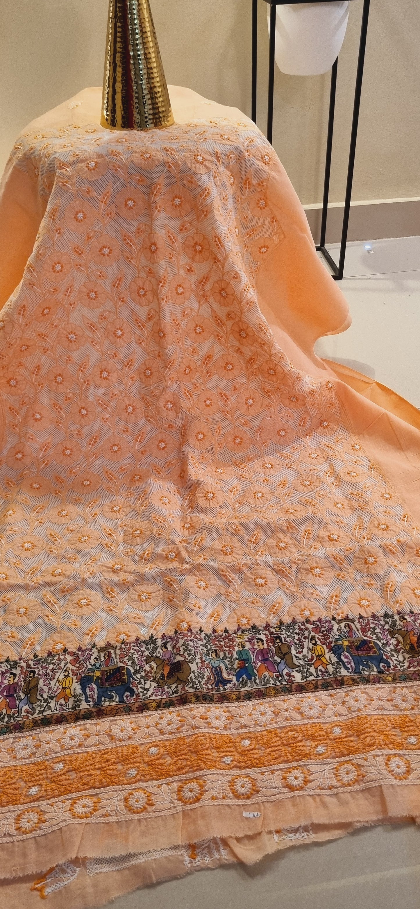 Chikankari shirt piece