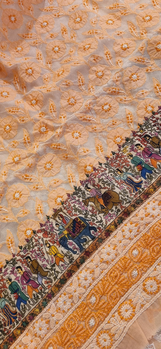 Chikankari shirt piece