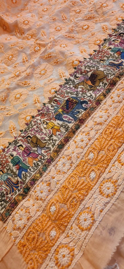 Chikankari shirt piece