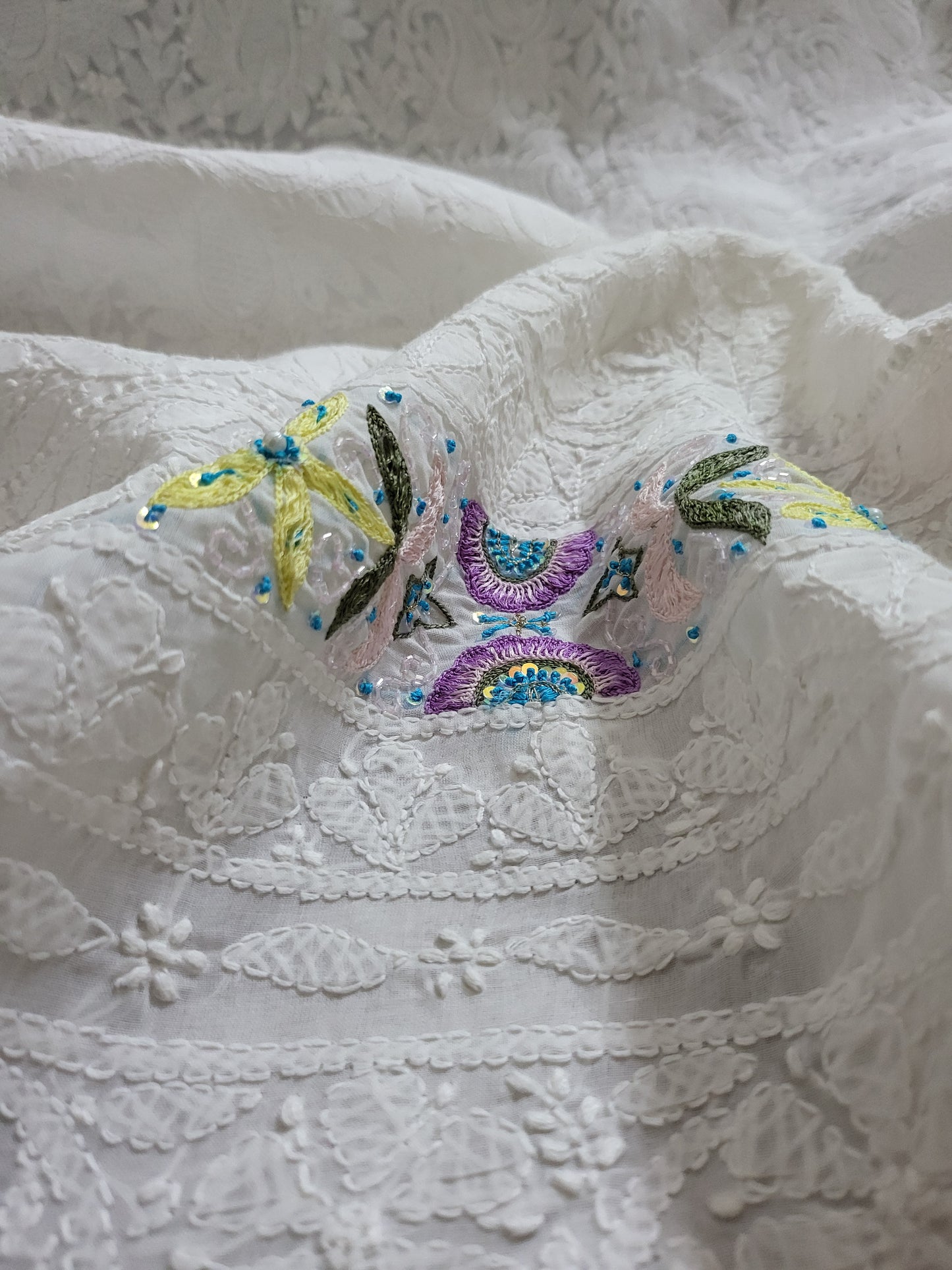 Chikankari shirt : parsi gara