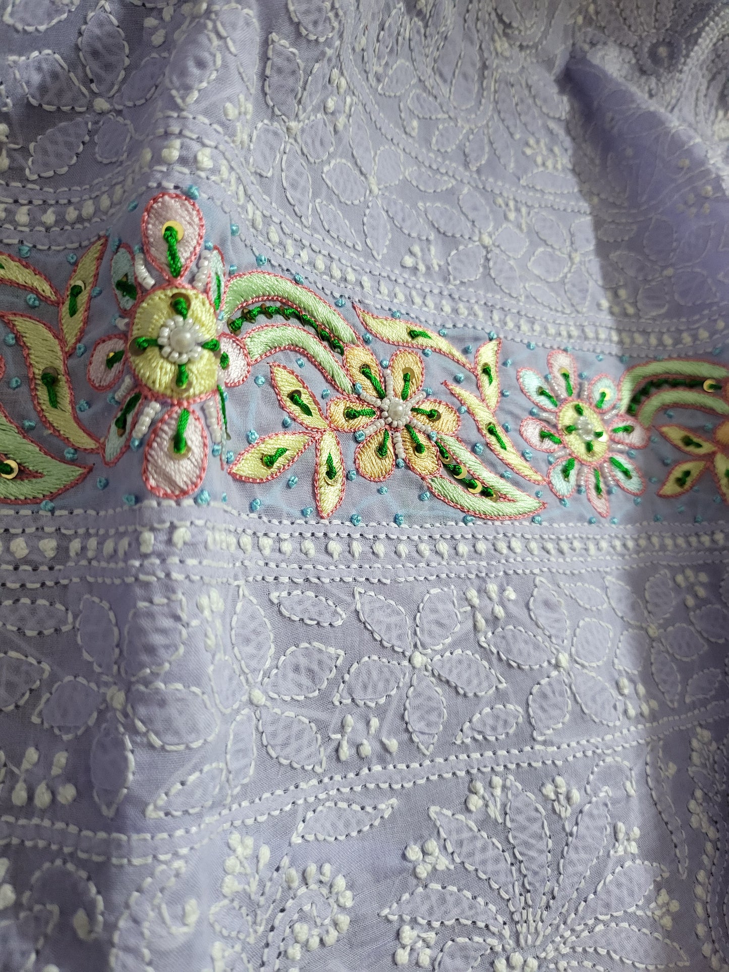 Chikankari shirt : parsi gara