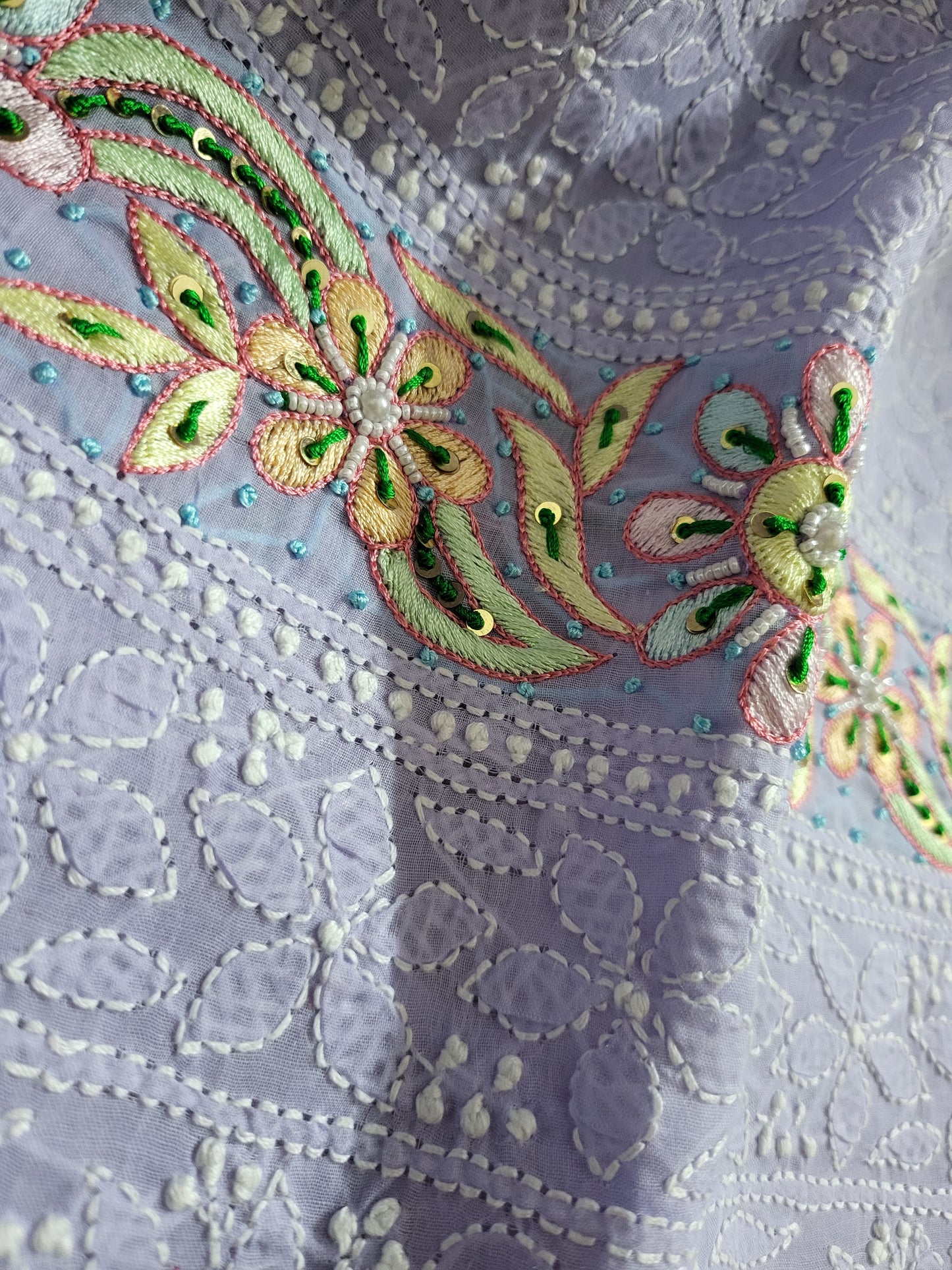 Chikankari shirt : parsi gara