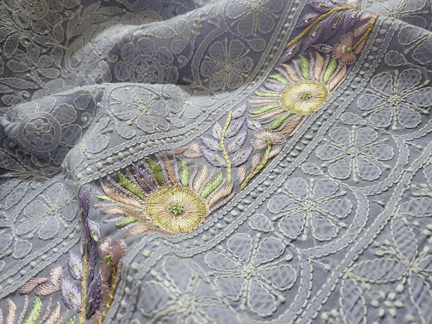 Chikankari shirt : parsi gara