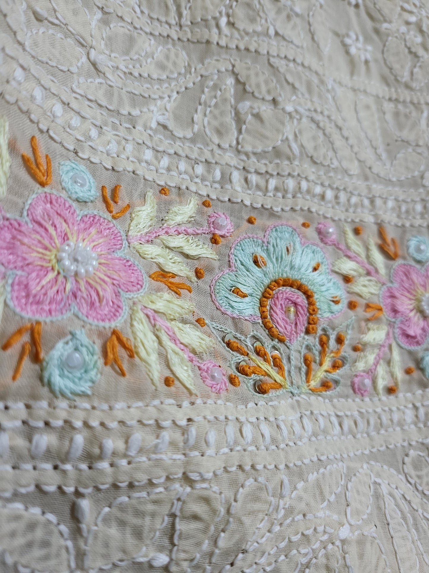 Chikankari shirt : parsi gara