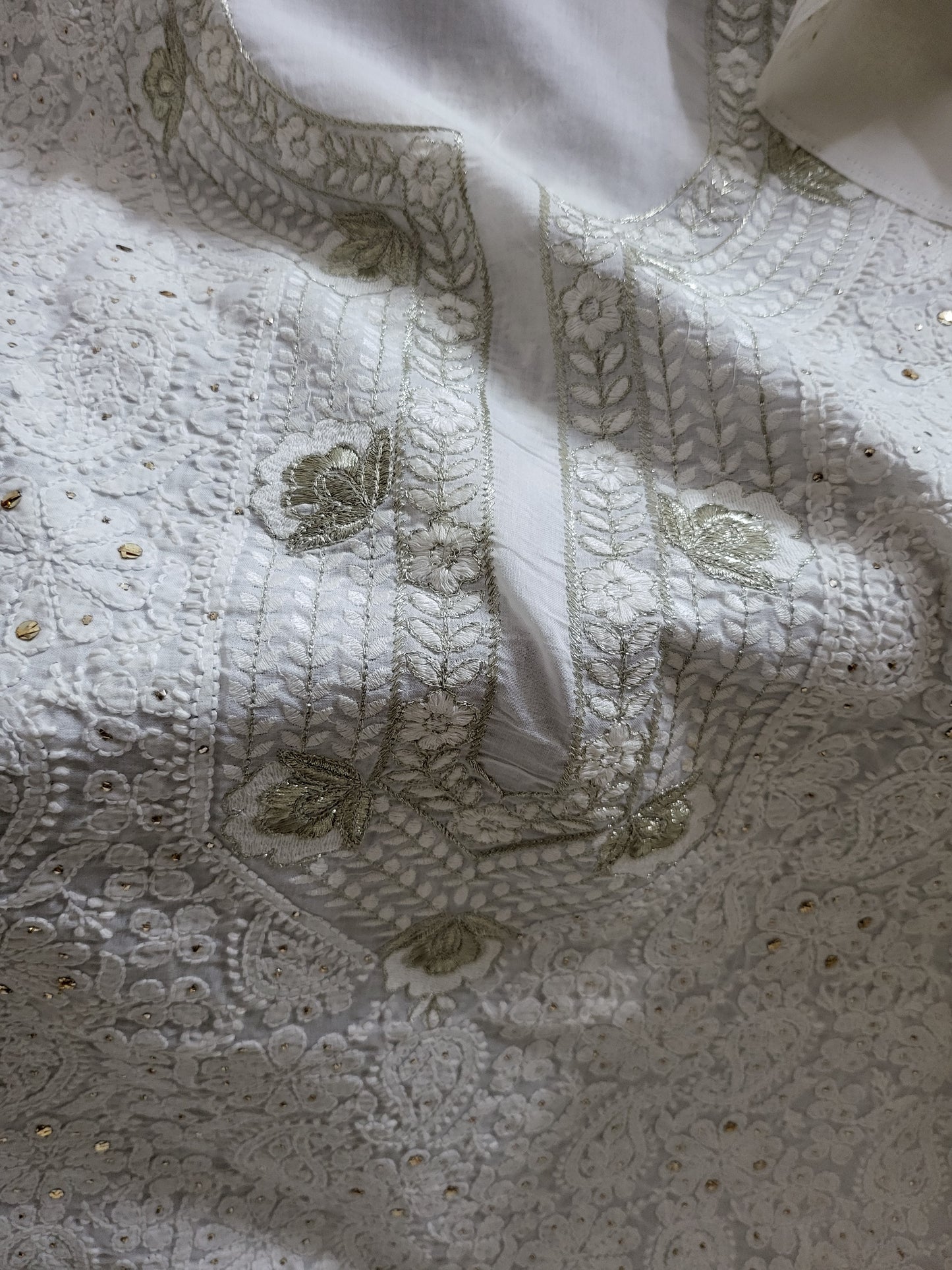 Chikankari shirt : parsi gara