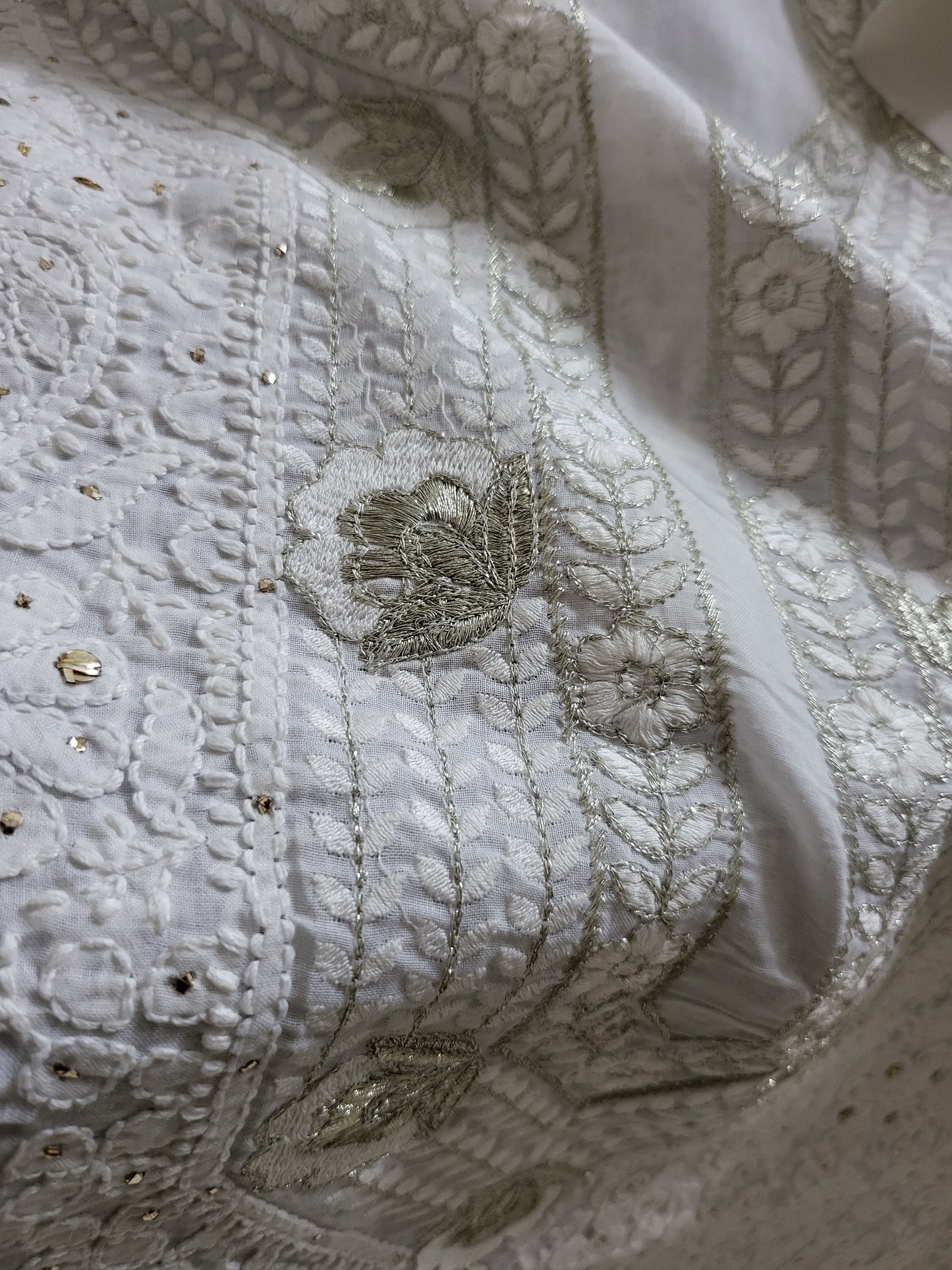 Chikankari shirt : parsi gara