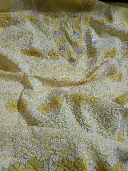 Chikankari shirt : lawn