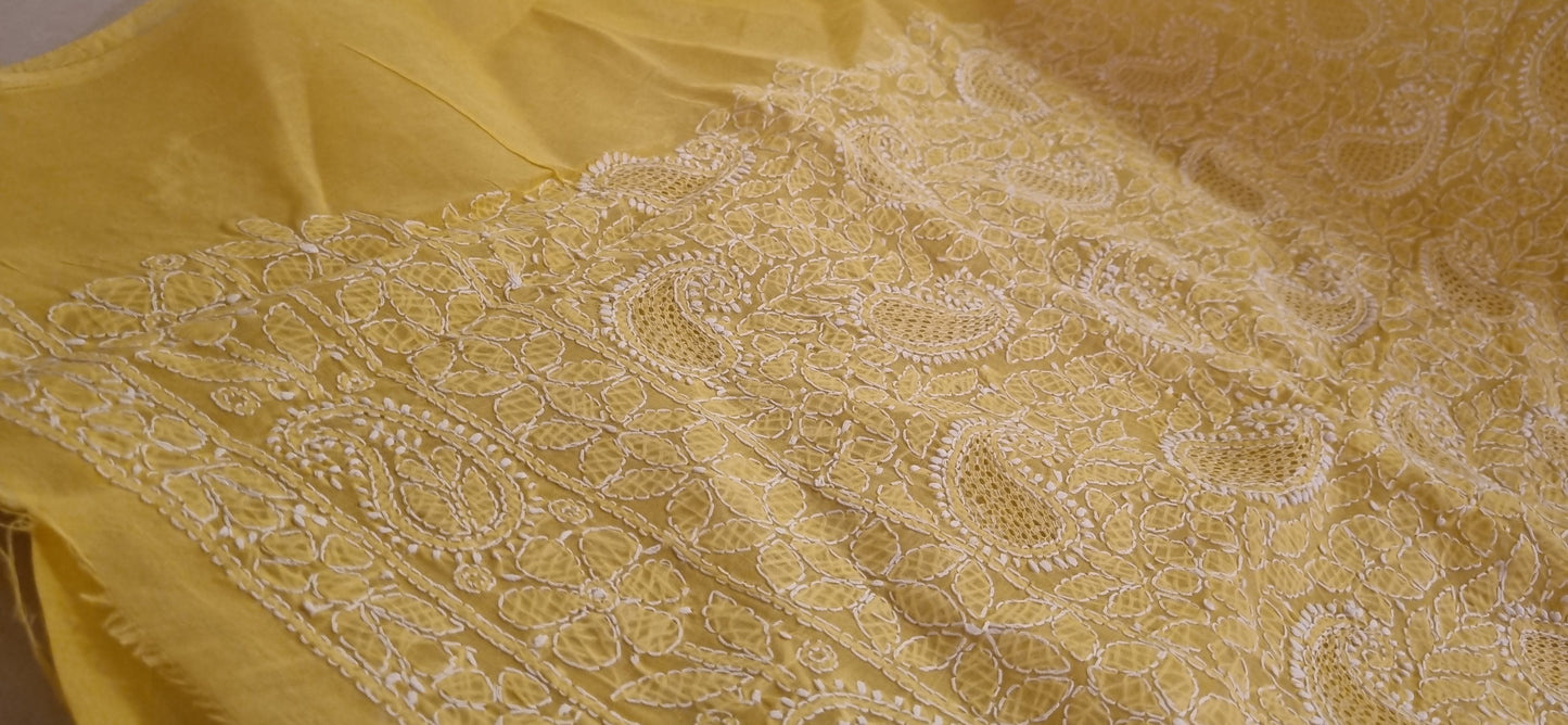 Chikankari shirt piece