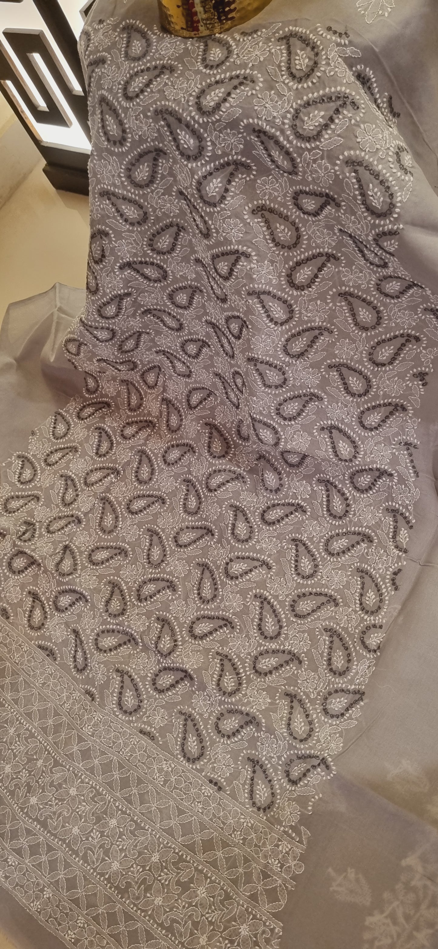 Chikankari shirt piece