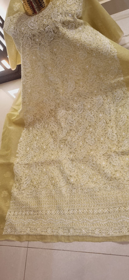 Chikankari shirt piece