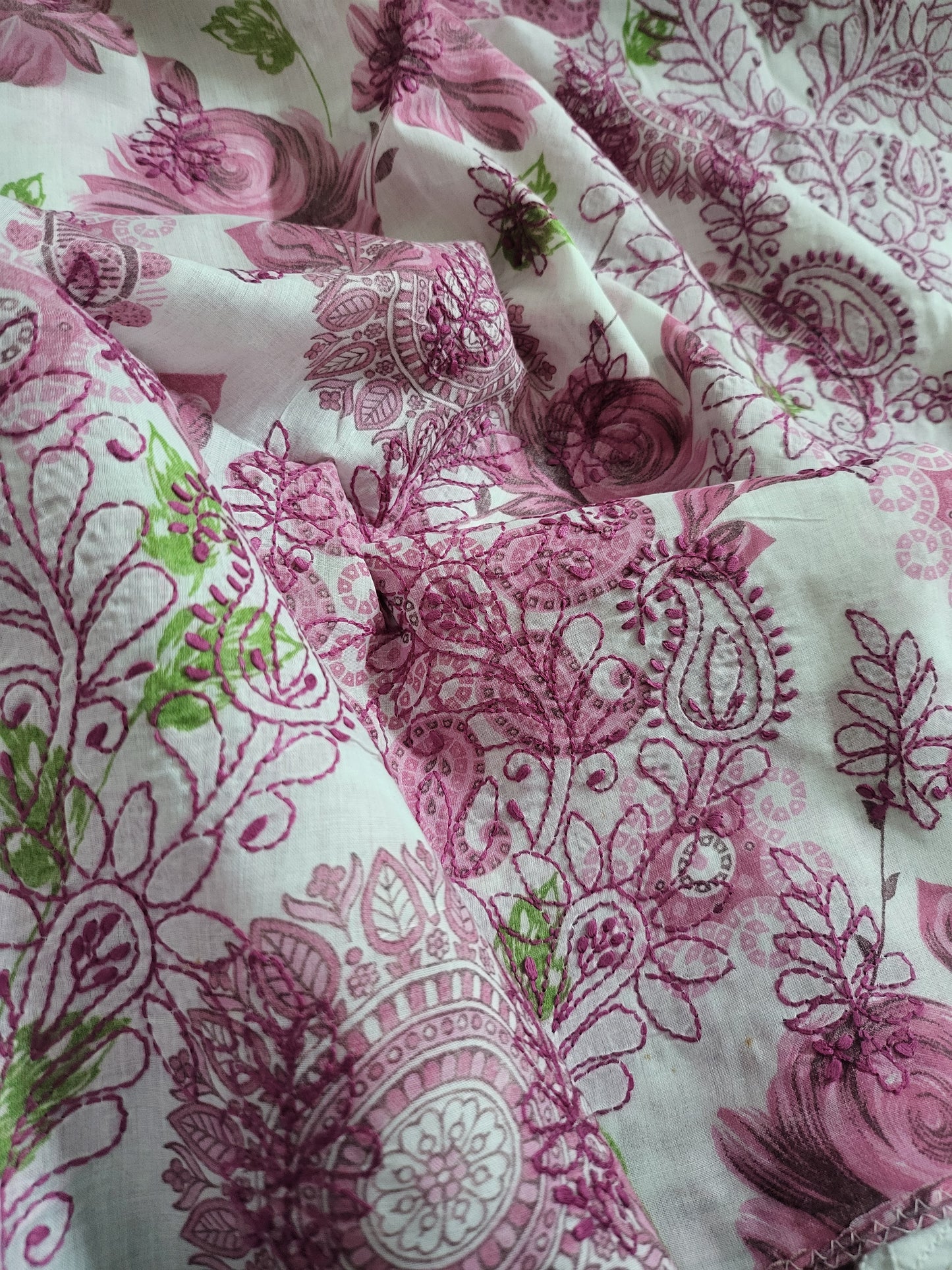 Chikankari shirt : side print