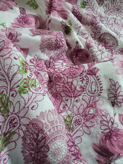 Chikankari shirt : side print