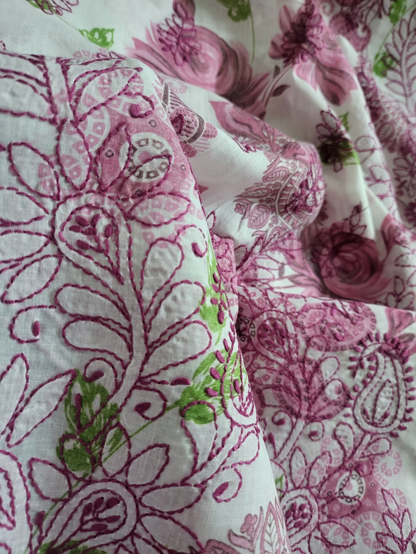 Chikankari shirt : side print