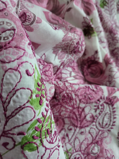 Chikankari shirt : side print