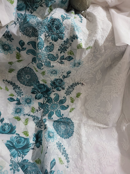 Chikankari shirt : side print