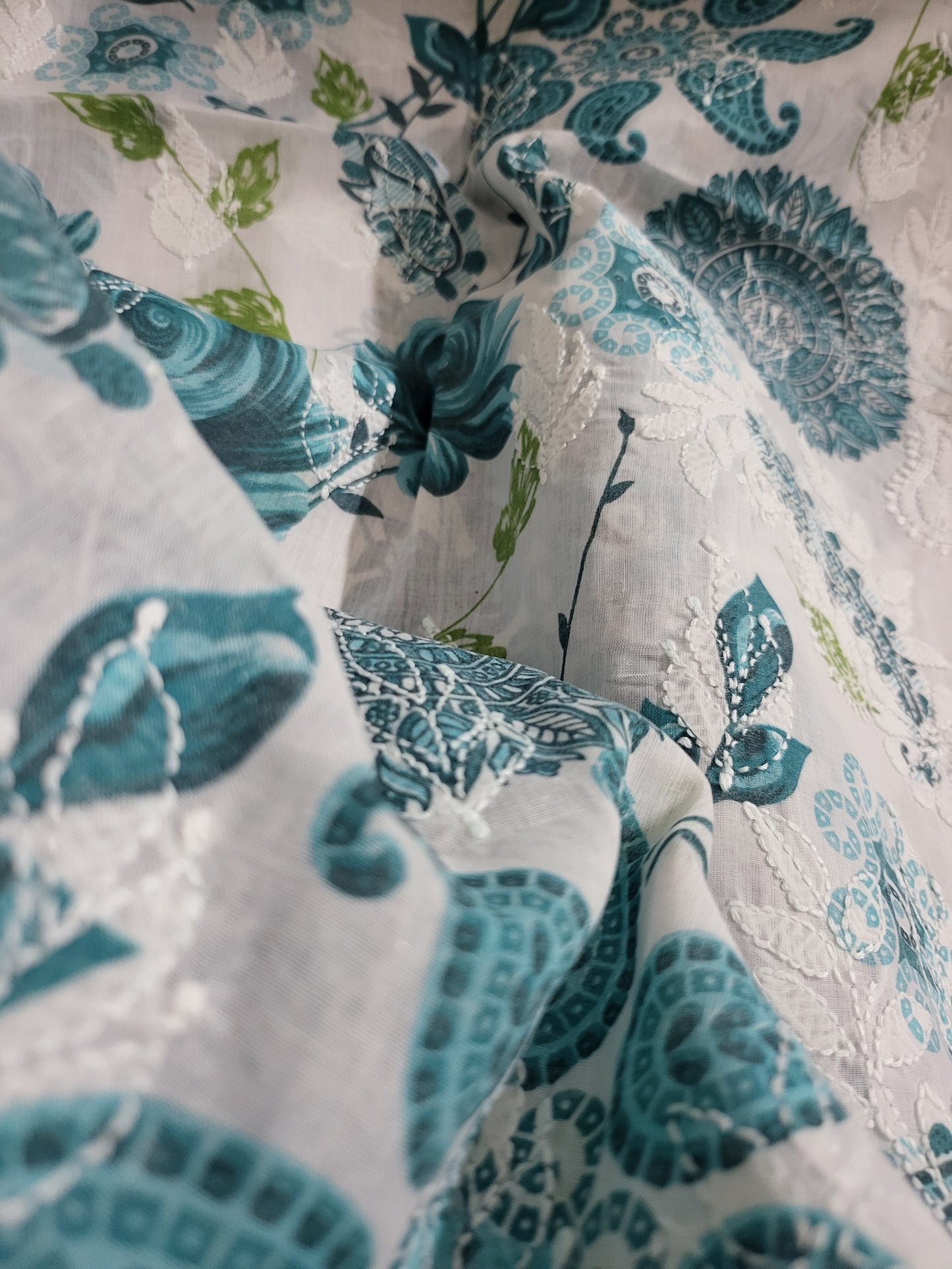 Chikankari shirt : side print