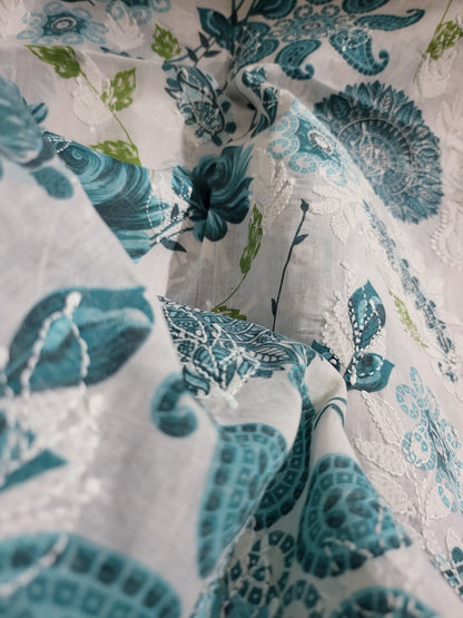 Chikankari shirt : side print