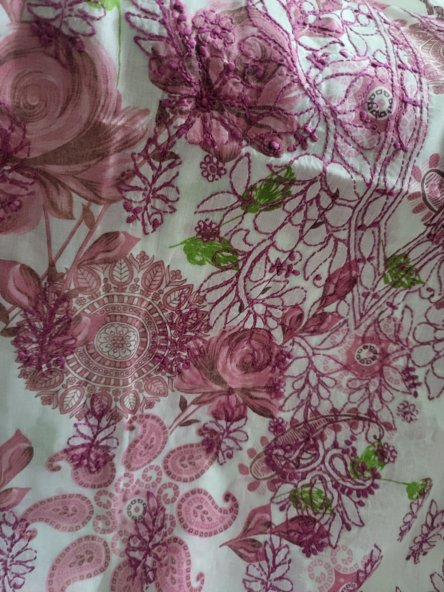 Chikankari shirt : side print