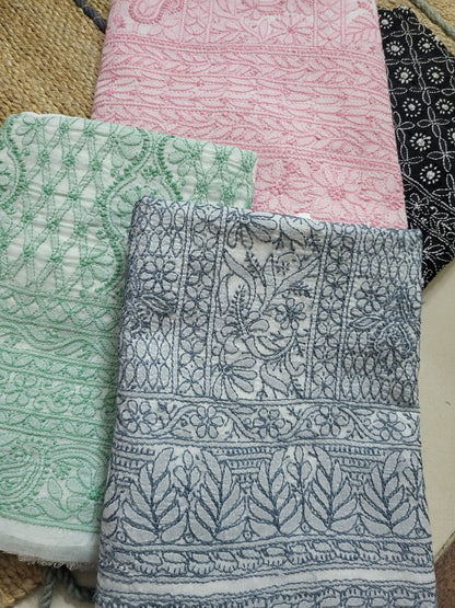 Single taar chikankari: shirt