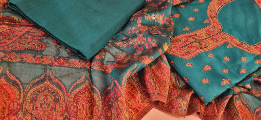 Silk kaani suit