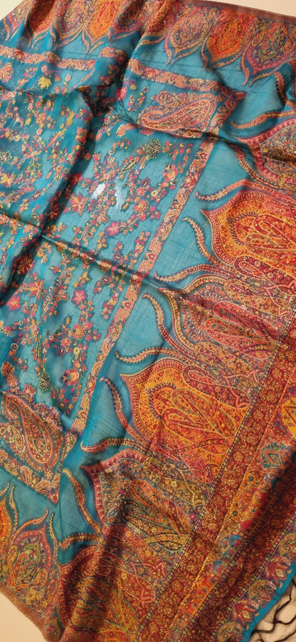 Silk kaani suit