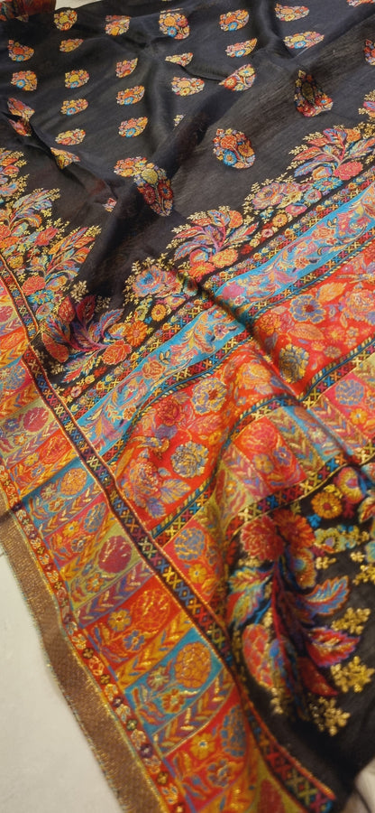 Silk kaani suit
