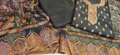 Silk kaani suit