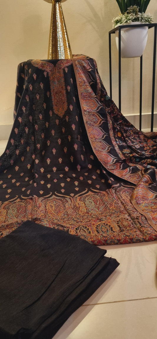 Silk kaani suit