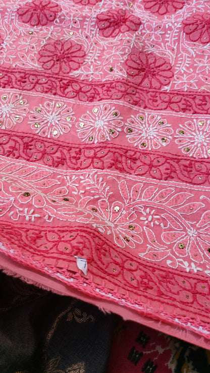 Chikankari shirt : mukaish work