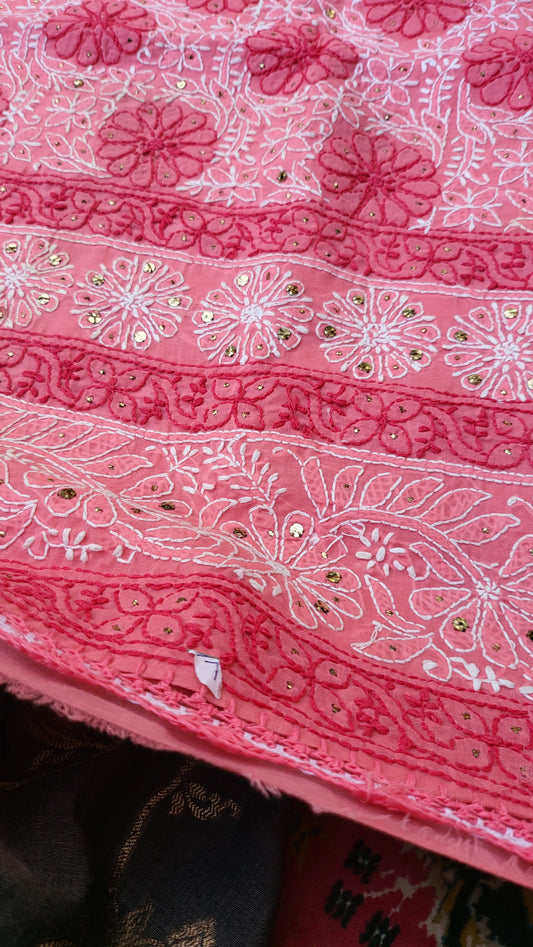 Chikankari shirt : mukaish work