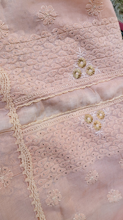Chikankari shirt: Mukaish work