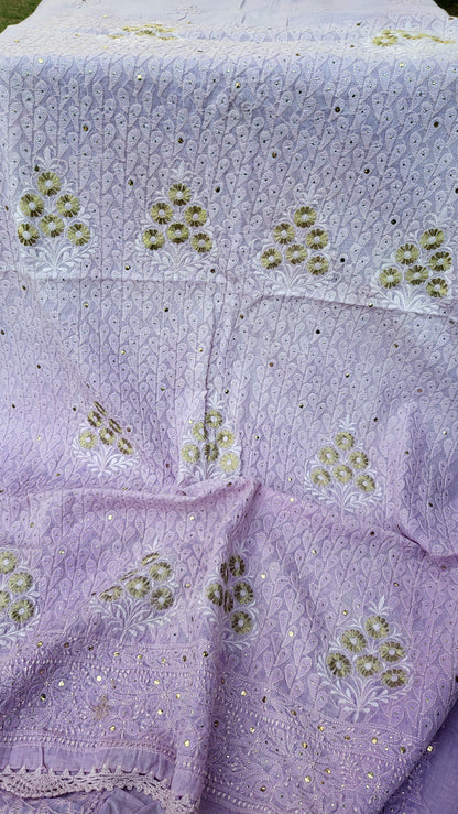 Chikankari shirt : Mukaish work
