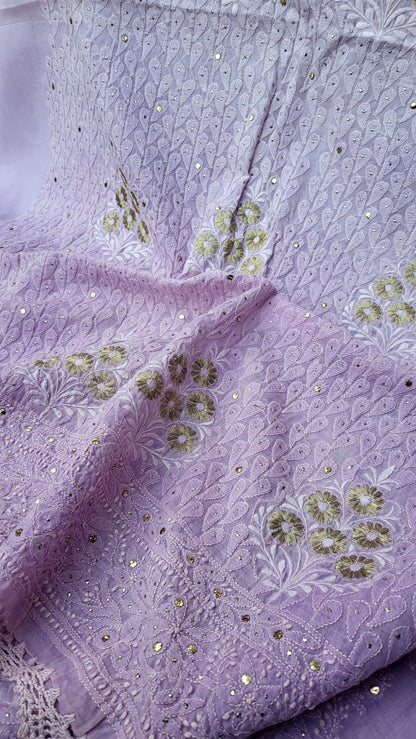 Chikankari shirt : Mukaish work