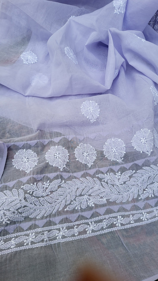 Chikankari combo : shirt dupata