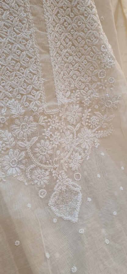 Mul chanderi suit