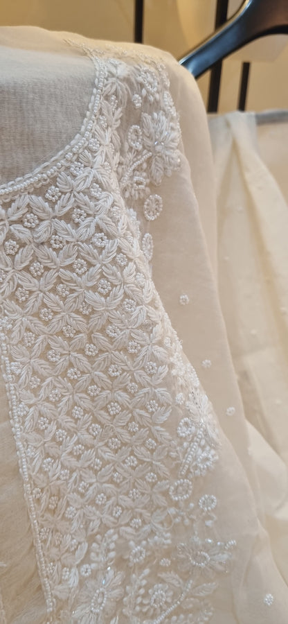 Mul chanderi suit